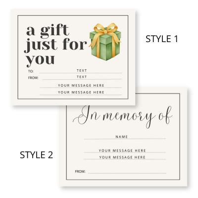 gift note styles